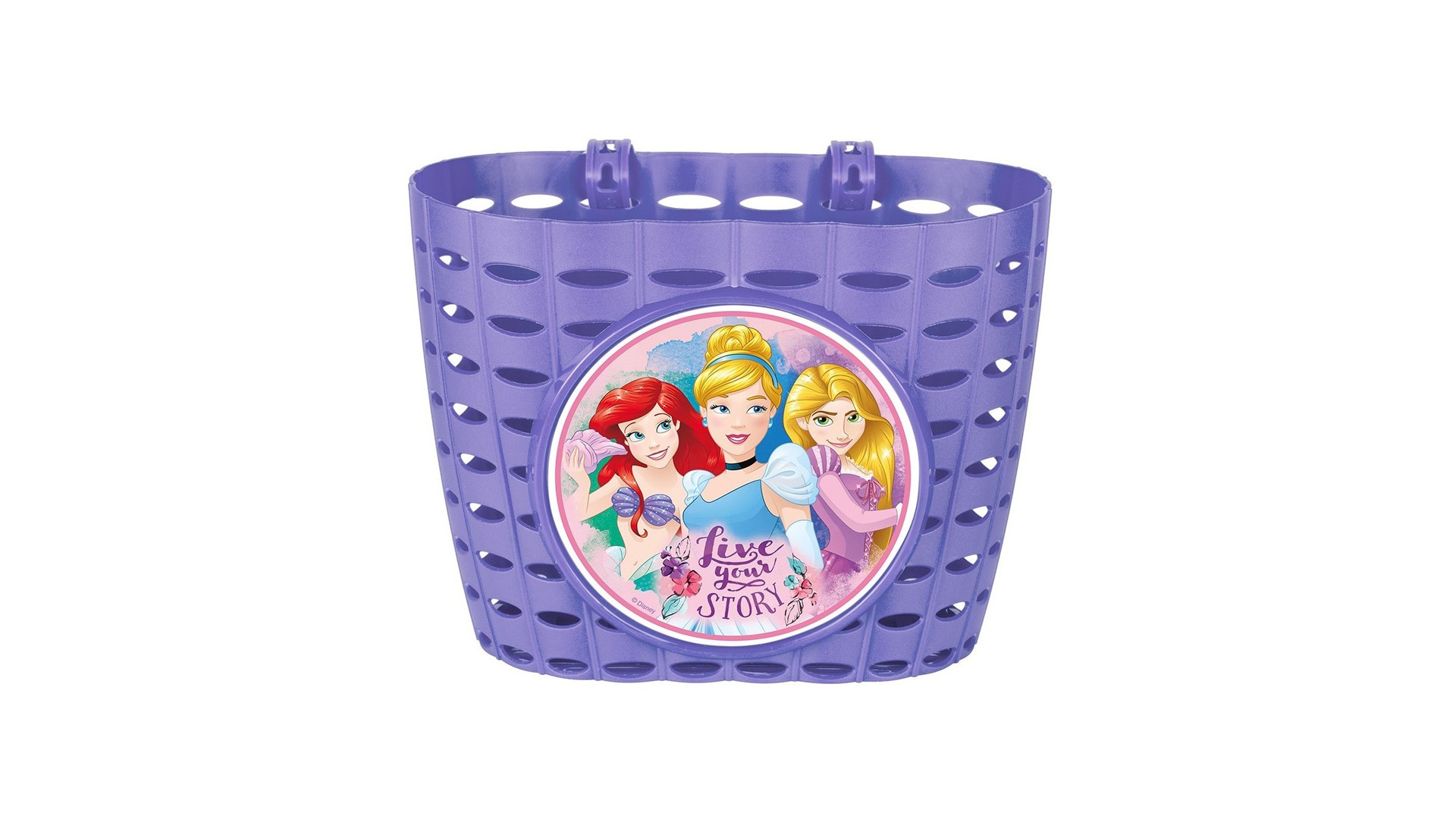 Disney hercegnők első kosár gyermekkerékpárra, 12-20", lila Disney hercegnők első kosár gyermekkerékpárra, 12-20", lila