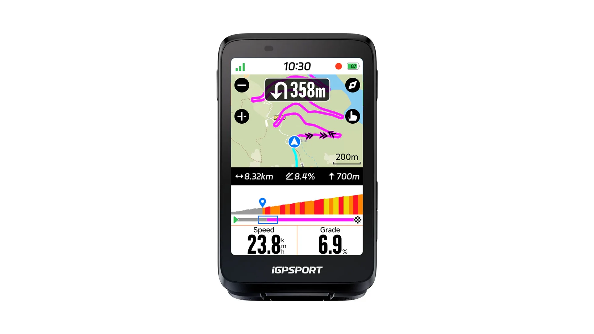 iGPSPORT BiNavi GPS kerékpár komputer, fekete (+ ajándék M80 adapter és védőfólia) iGPSPORT BiNavi GPS kerékpár komputer, fekete (+ ajándék M80 adapter és védőfólia)
