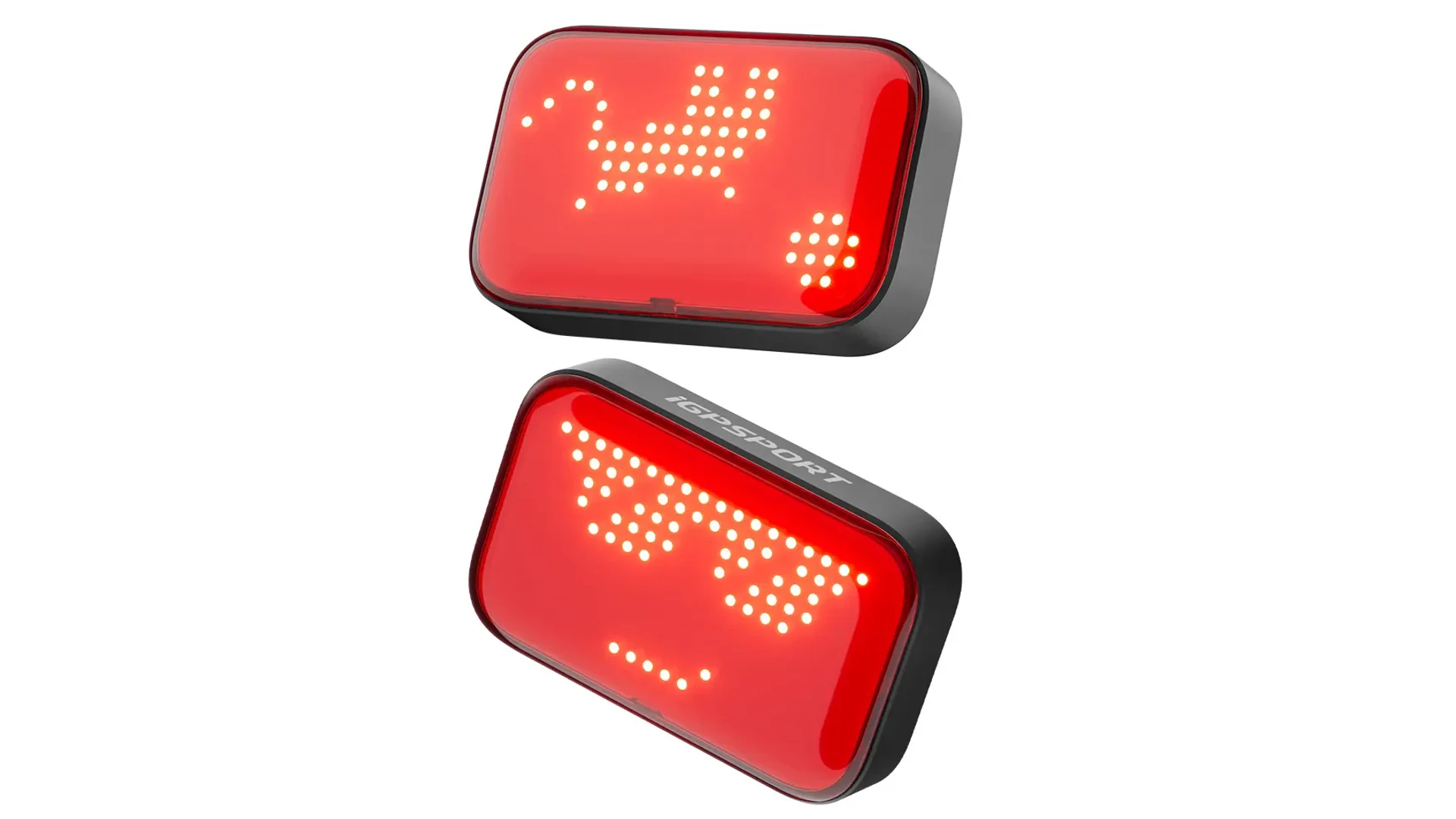 IGPSPORT ET6 Smart Emoji USB hátsó lámpa féklámpa funkcióval, programozható