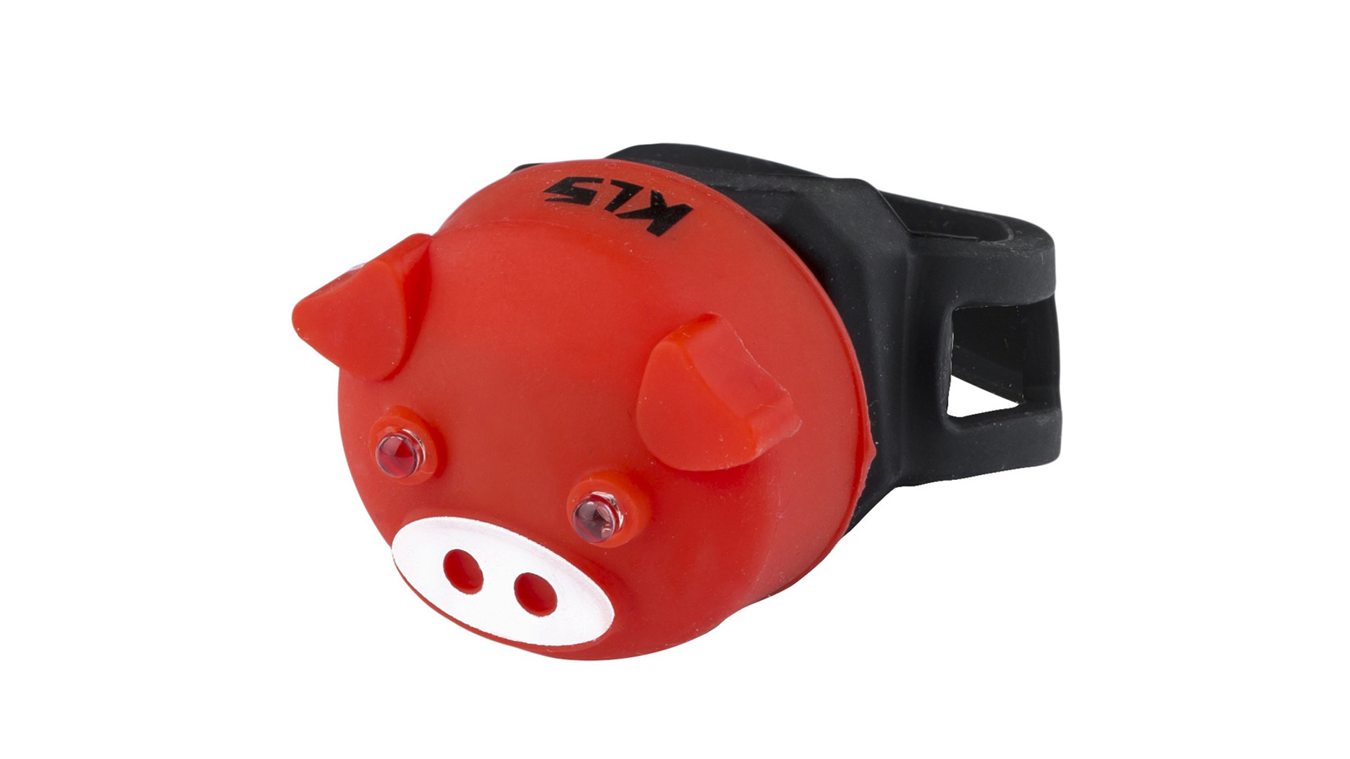 KLS Piggy hátsó lámpa, elemes, piros