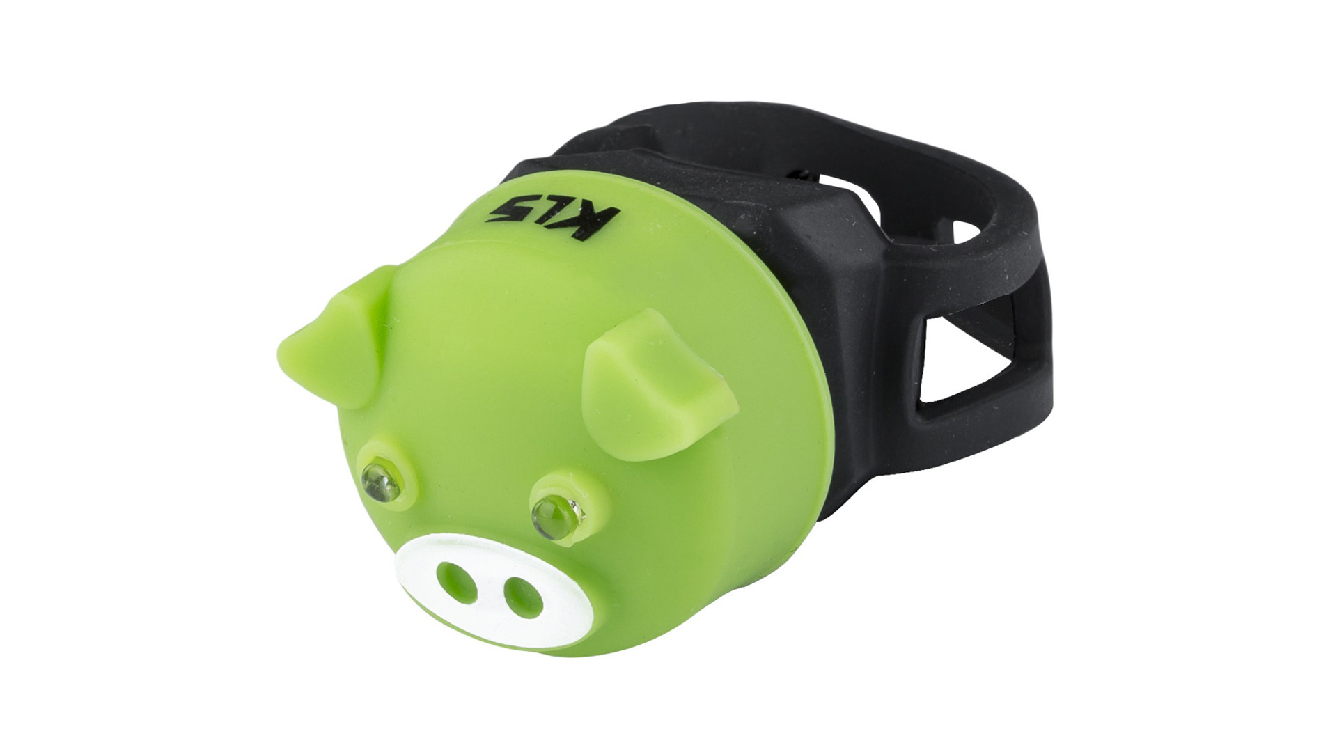 KLS Piggy hátsó lámpa, elemes, zöld KLS Piggy hátsó lámpa, elemes, zöld