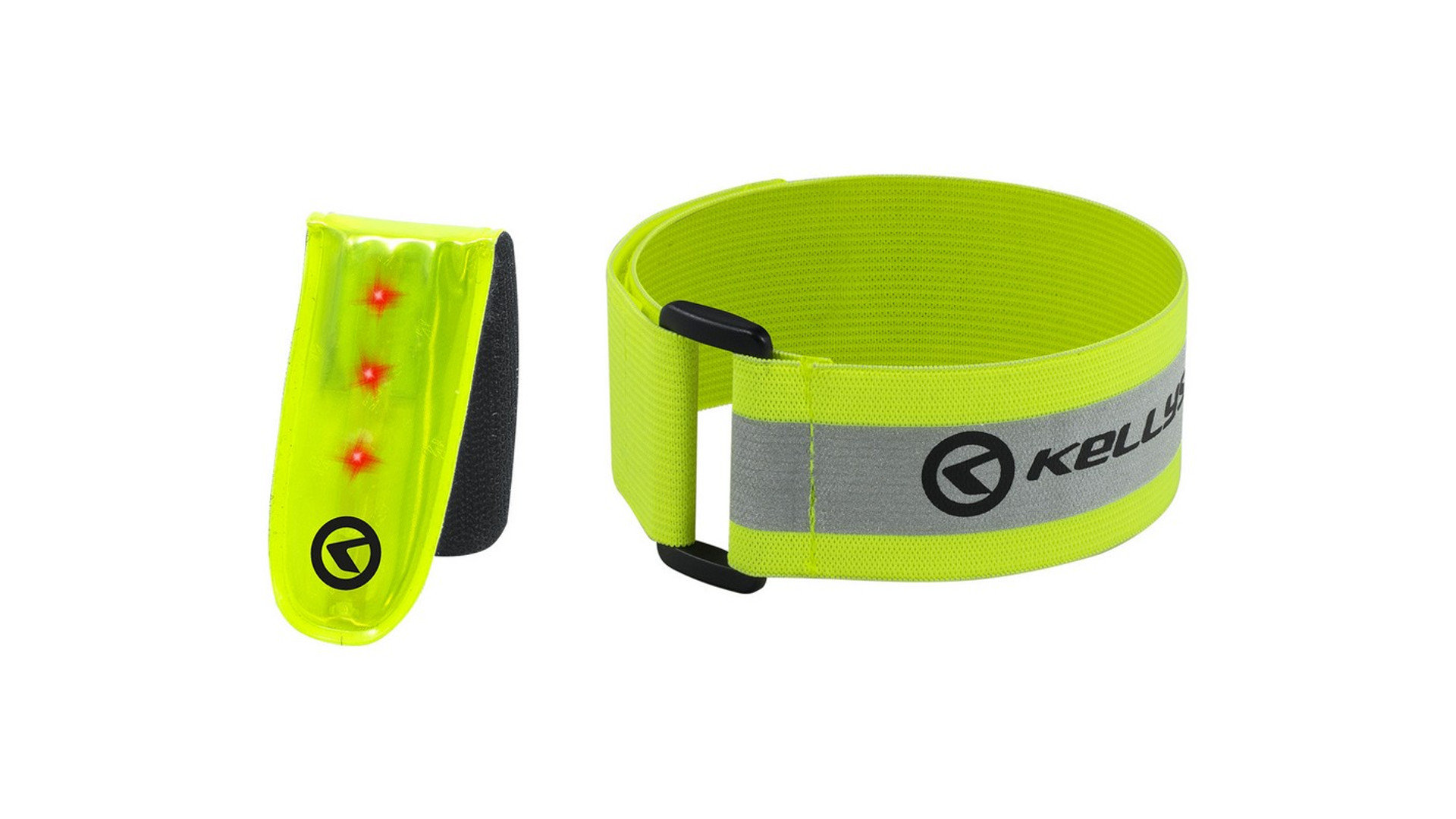 KELLYS Twinkle Set 3M Scotchlite LED-es fényvisszaverő csat, mágneses + fényvisszaverő pánt KELLYS Twinkle Set 3M Scotchlite LED-es fényvisszaverő csat, mágneses + fényvisszaverő pánt