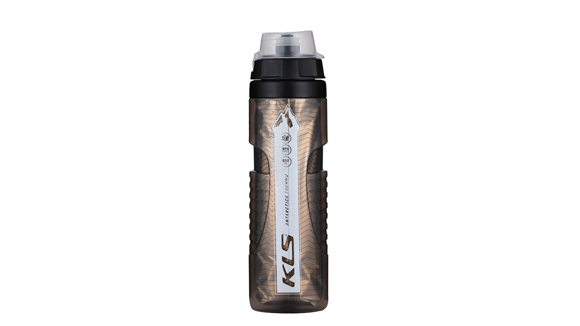 KELLYS Antarctica 022 kerékpáros thermo kulacs, 650ml, Charcoal Black
