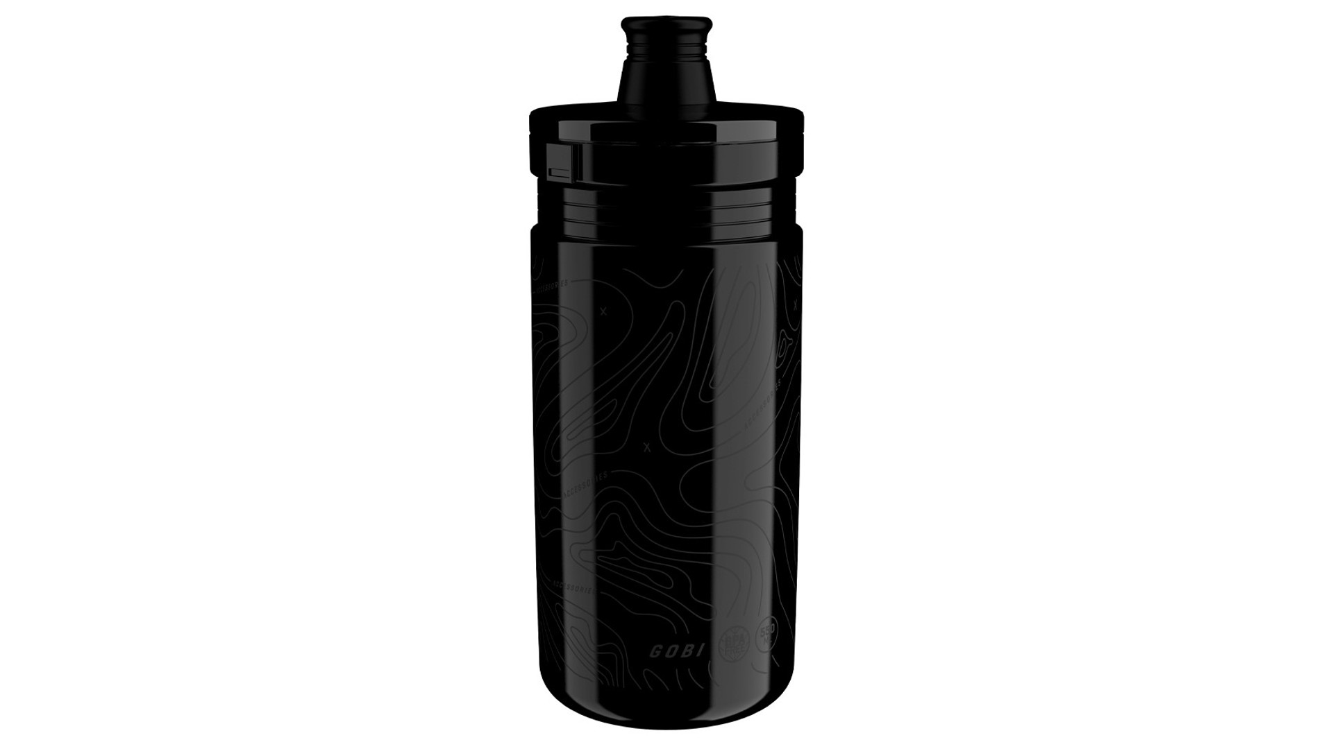 KELLYS Gobi kulacs, 550ml, Matt Black KELLYS Gobi kulacs, 550ml, Matt Black