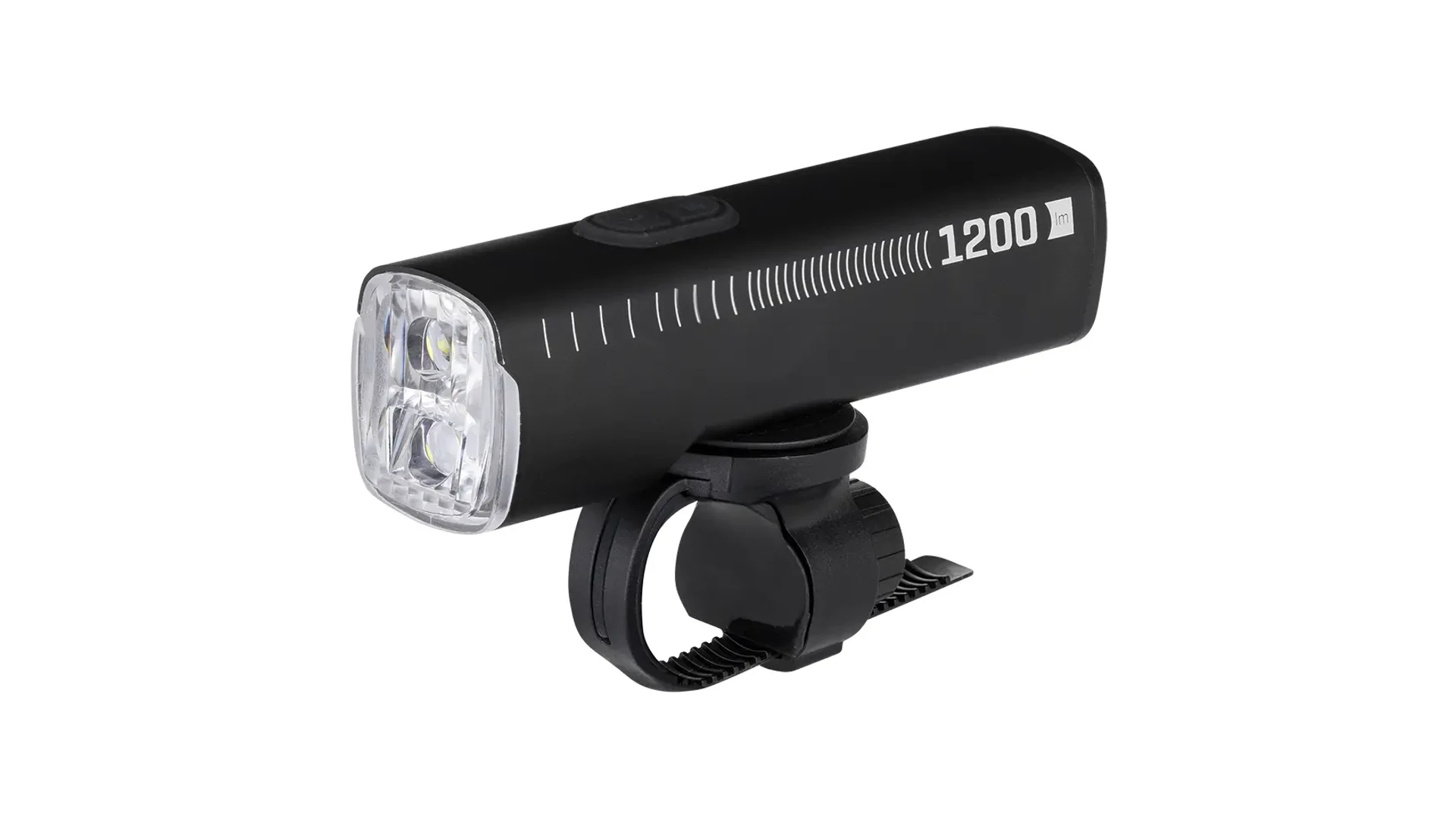 KLS Luna 1200 USB első lámpa, dupla LED, 1200 lumen, alu, tölthető