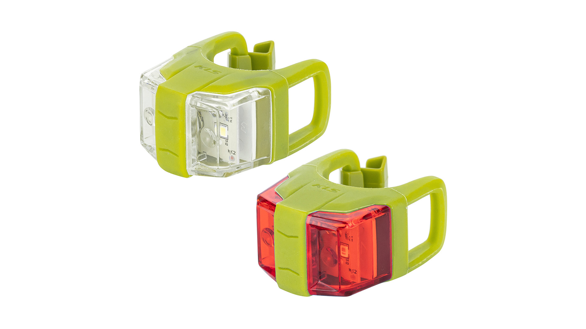 KLS Twins II lámpaszett, elemes, Lime Green KLS Twins II lámpaszett, elemes, Lime Green