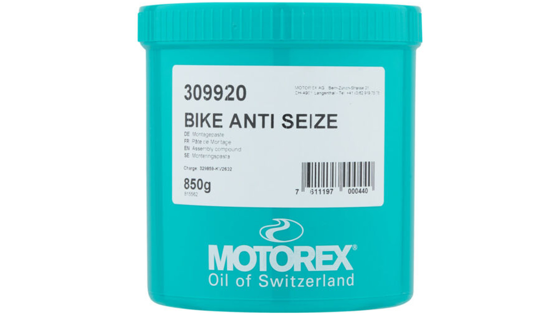 MOTOREX Anti Seize menetrögzítő szerelőpaszta, 850g MOTOREX Anti Seize menetrögzítő szerelőpaszta, 850g