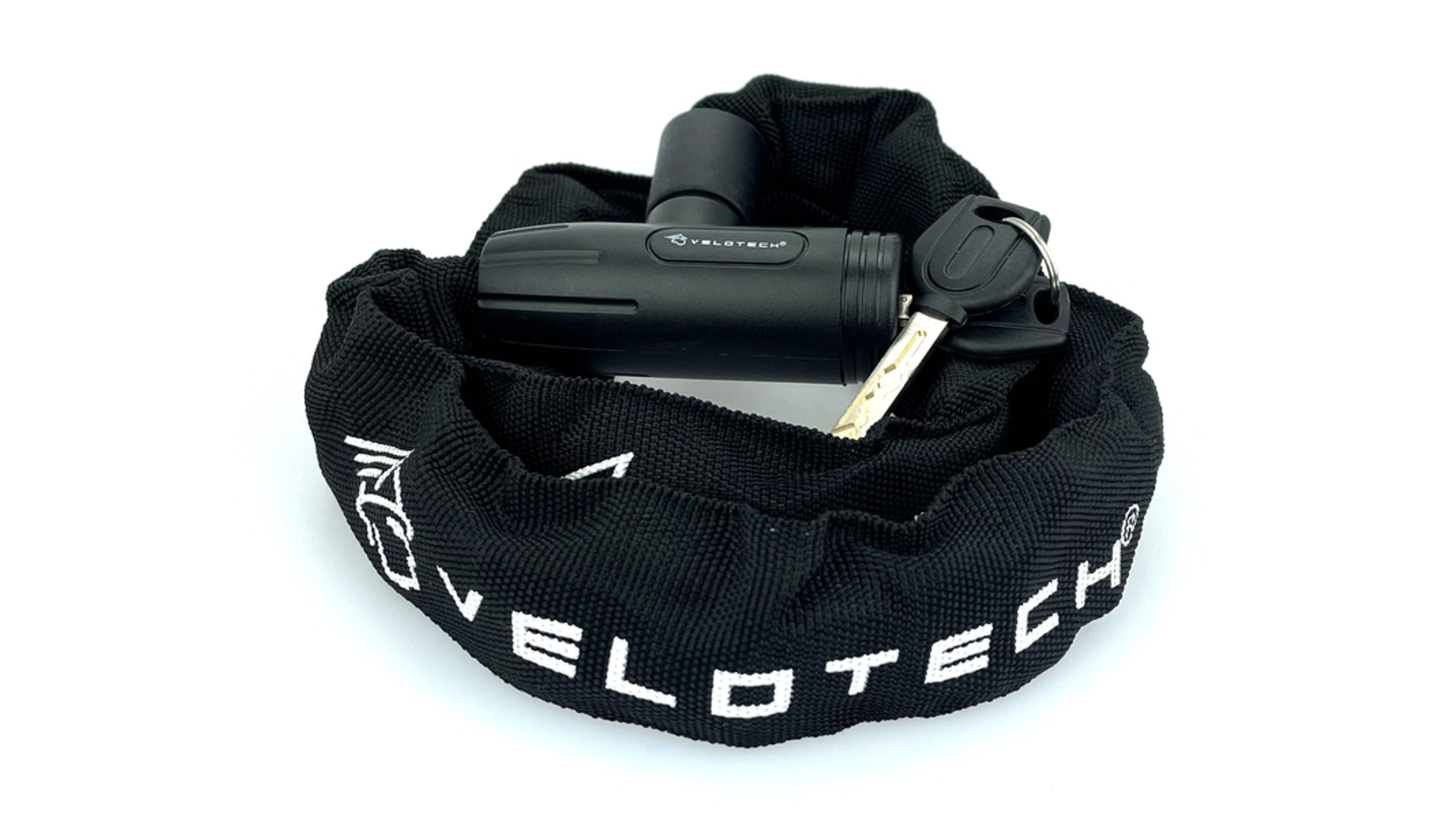 VELOTECH 6x900 kerékpárlakat (láncos zár), 90cm, fekete VELOTECH 6x900 kerékpárlakat (láncos zár), 90cm, fekete
