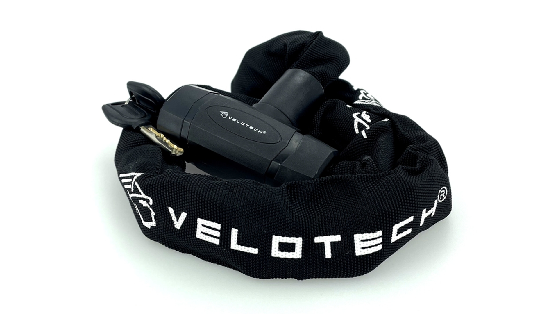 VELOTECH 8x900 kerékpárlakat (láncos zár), kulcsos, 90cm, fekete VELOTECH 8x900 kerékpárlakat (láncos zár), kulcsos, 90cm, fekete