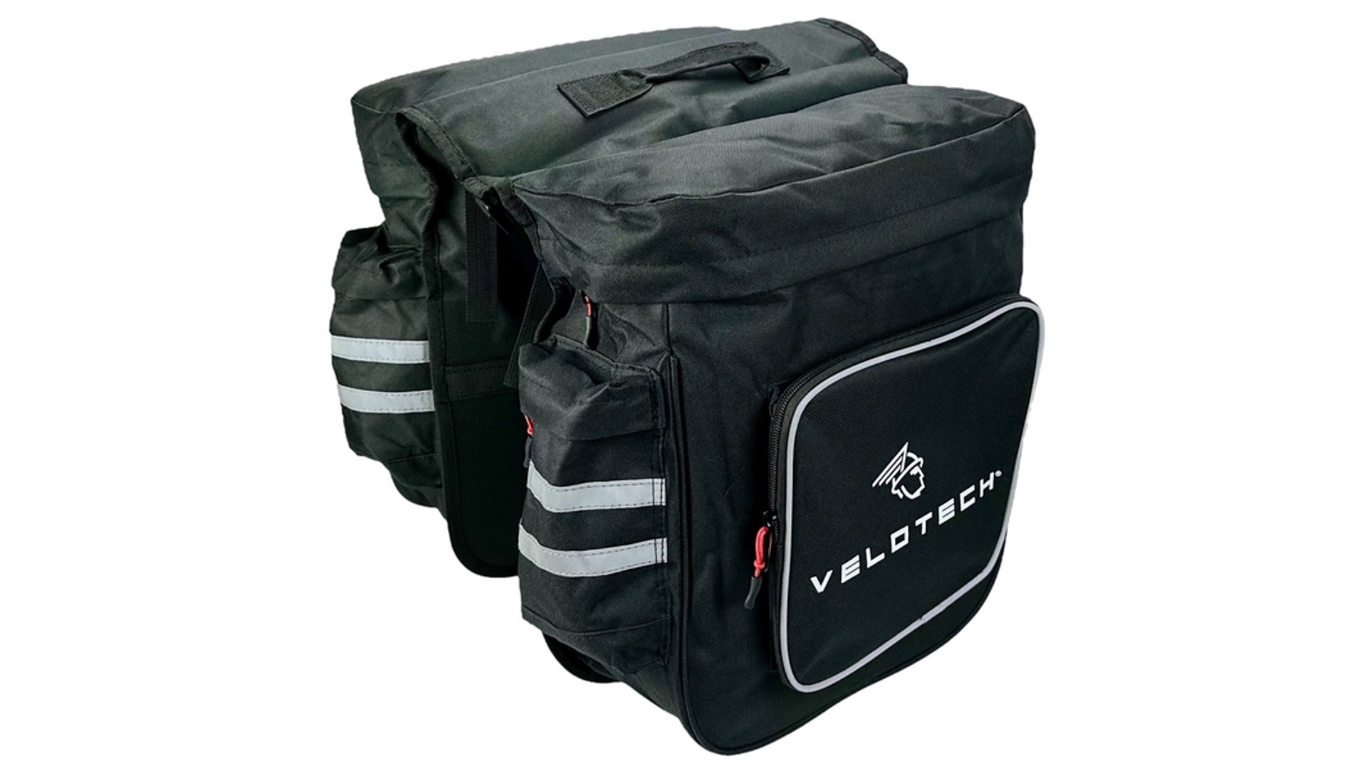 VELOTECH kétrészes "classic" túratáska csomagtartóra, vízálló, 2x12 liter VELOTECH kétrészes "classic" túratáska csomagtartóra, vízálló, 2x12 liter