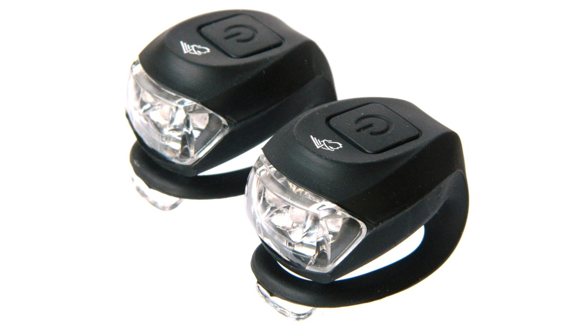 VELOTECH 2LED első és hátsó lámpa szett, elemes, fekete VELOTECH 2LED első és hátsó lámpa szett, elemes, fekete