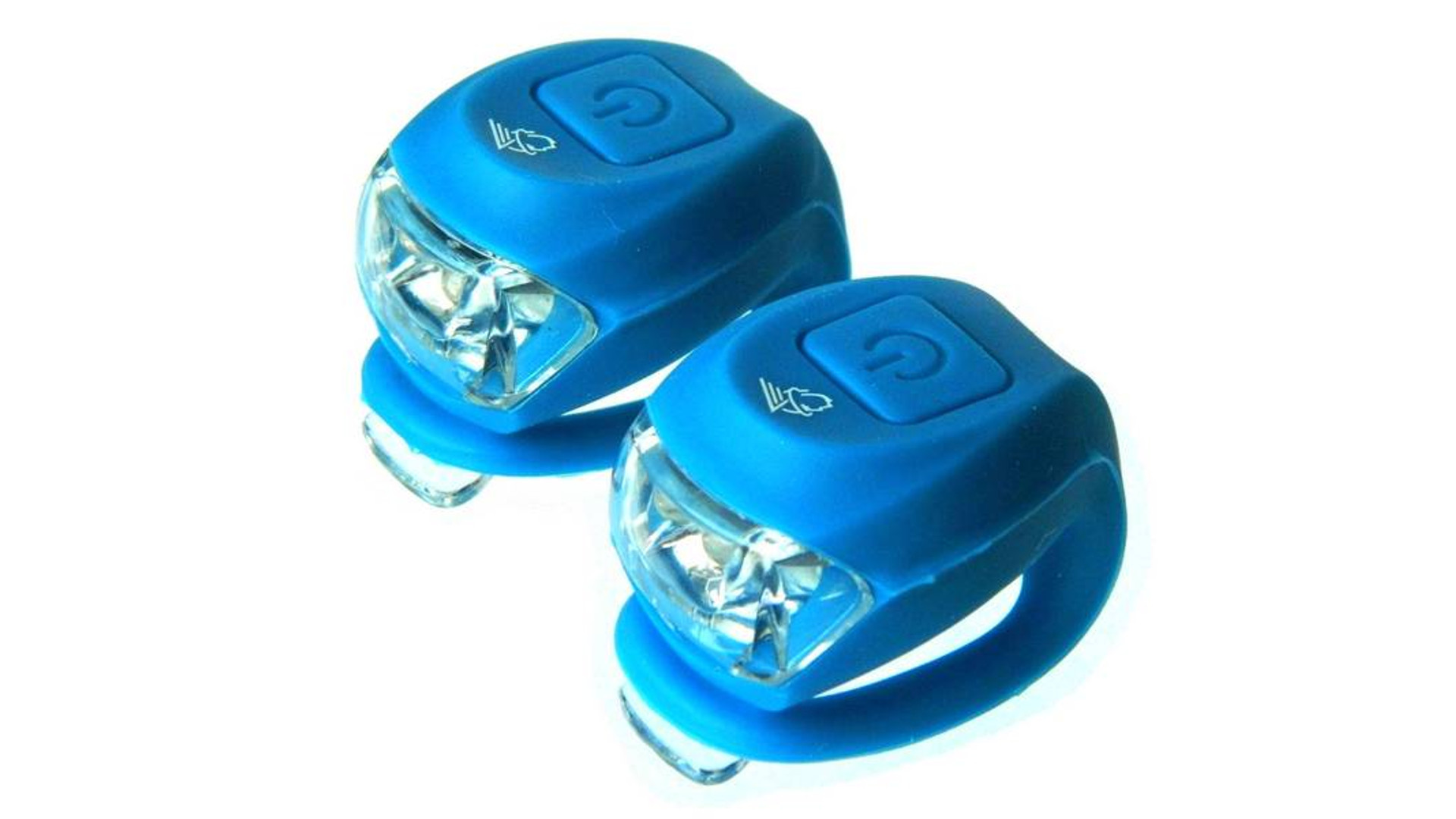 VELOTECH 2LED első és hátsó lámpa szett, elemes, kék VELOTECH 2LED első és hátsó lámpa szett, elemes, kék