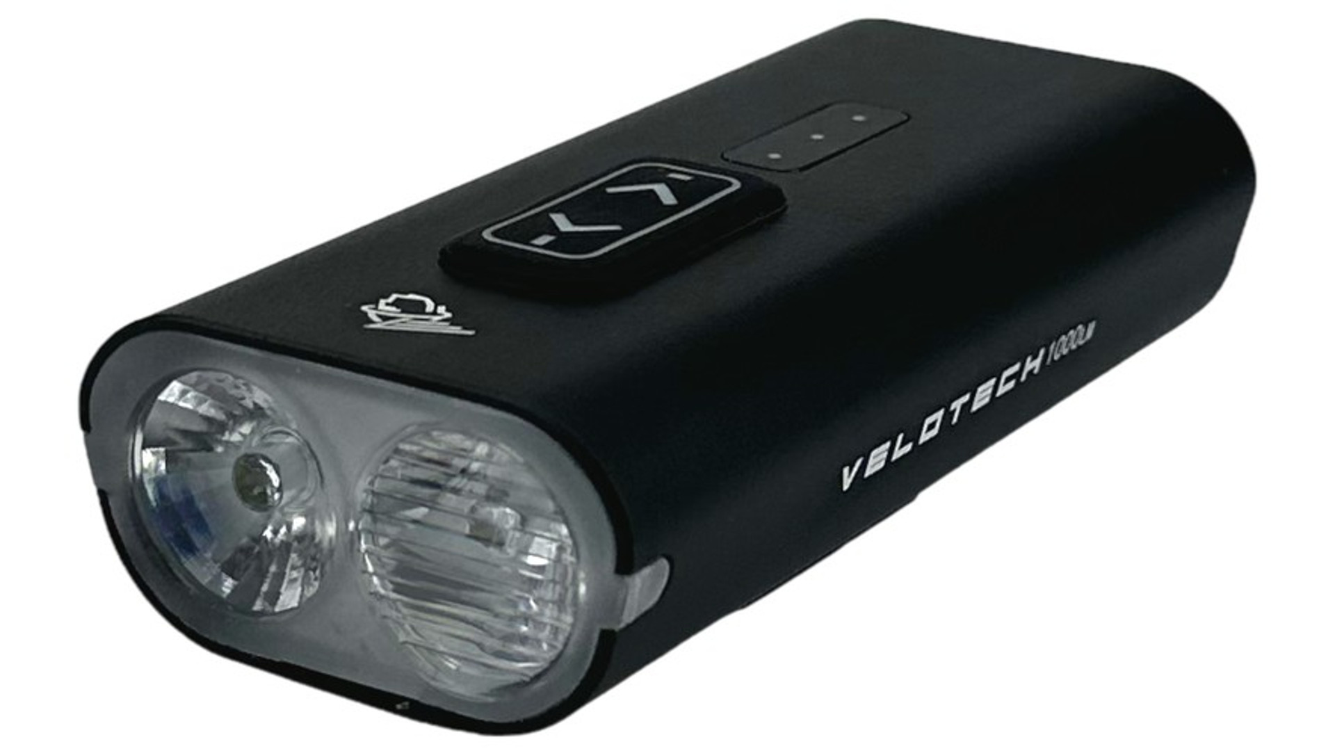 VELOTECH Pro 1000L 2LED USB első lámpa, 1000 lumen, alu