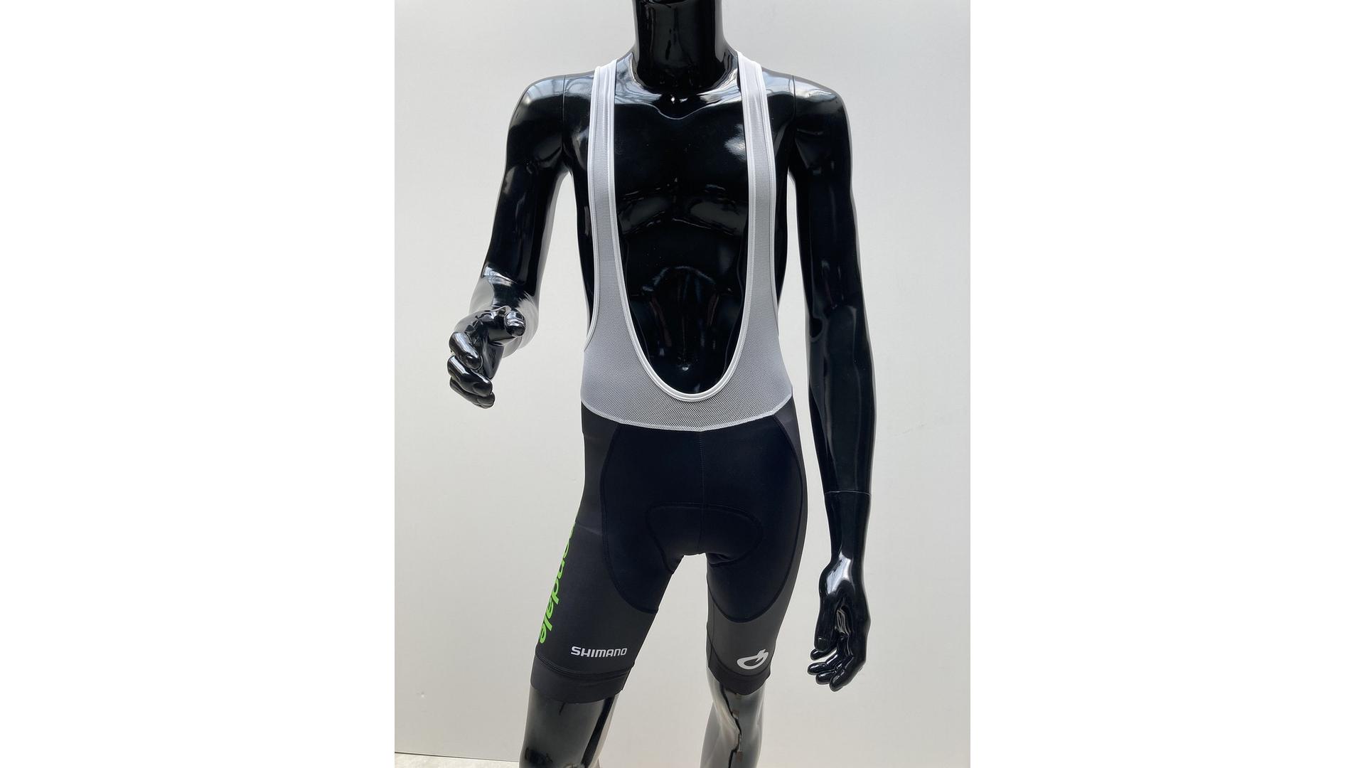 CANNONDALE CFR Replica BIB Shorts By Shimano rövid, kantáros kerékpáros nadrág betéttel, fekete/fehér, S