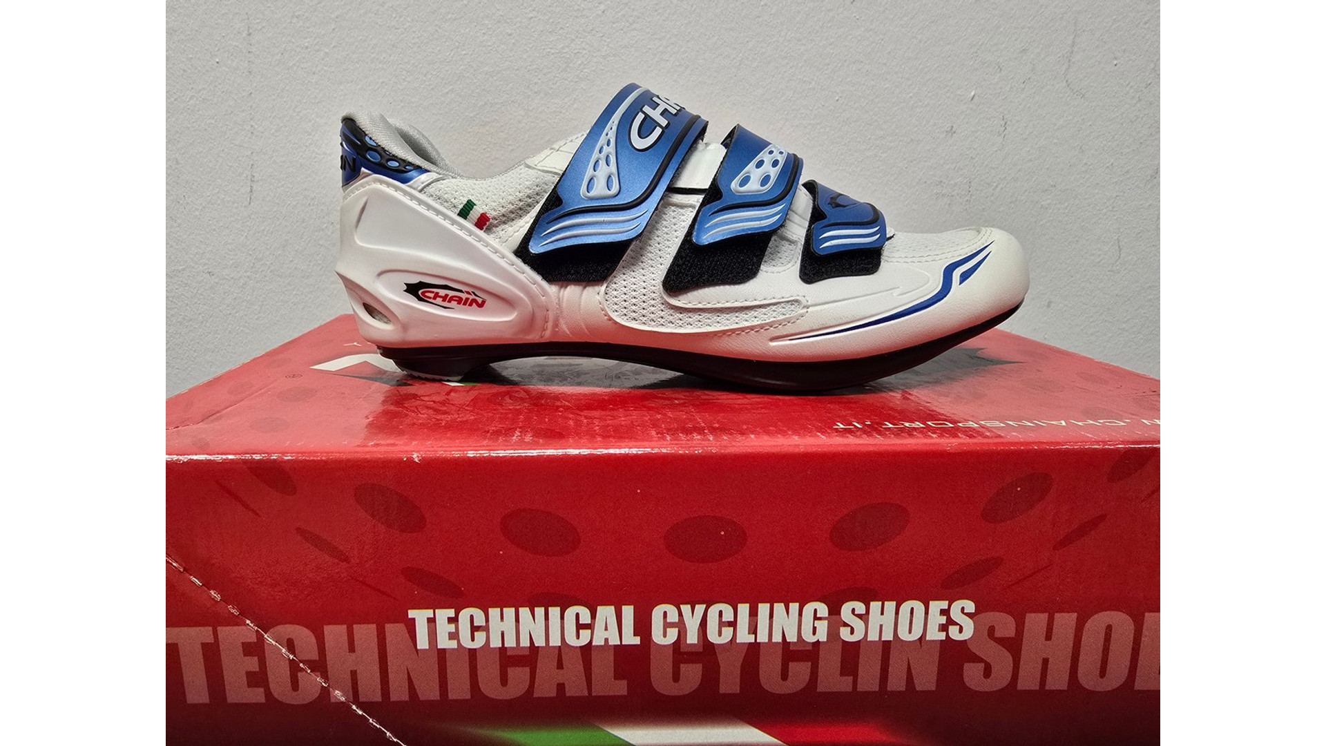 CHAIN Elite országúti kerékpáros cipő, SPD-SL / LOOK kompatibilis, white, 38