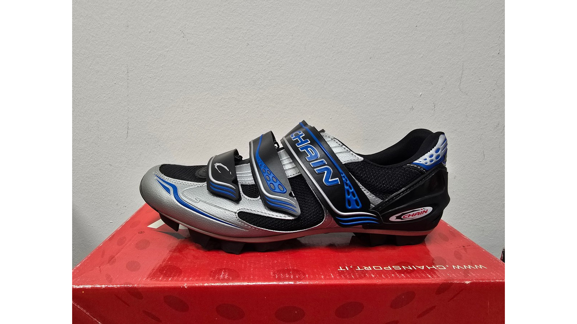 CHAIN Stream MTB kerékpáros cipő, SPD kompatibilis, silver-black, 42 CHAIN Stream MTB kerékpáros cipő, SPD kompatibilis, silver-black, 42