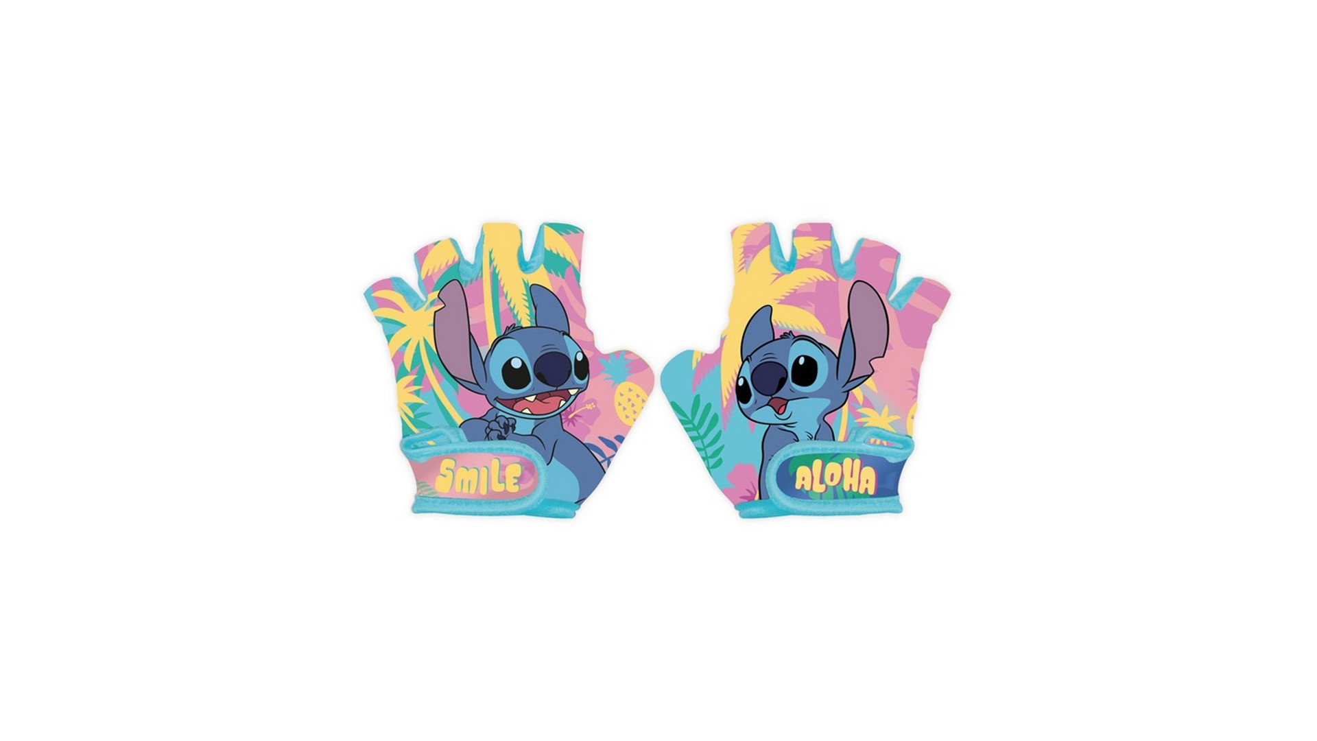 Disney Stitch gyermek kerékpáros kesztyű, színes, XS