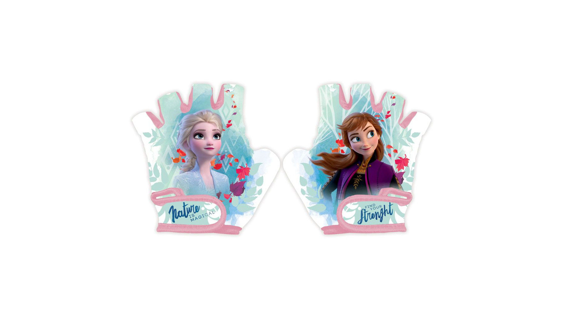 Disney Jégvarázs gyermek kerékpáros kesztyű, géles, pisztácia