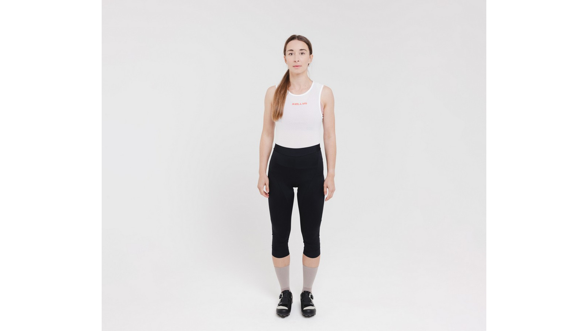 KELLYS Maddie 3 női kerékpáros nadrág betéttel, 3/4-es, black, L