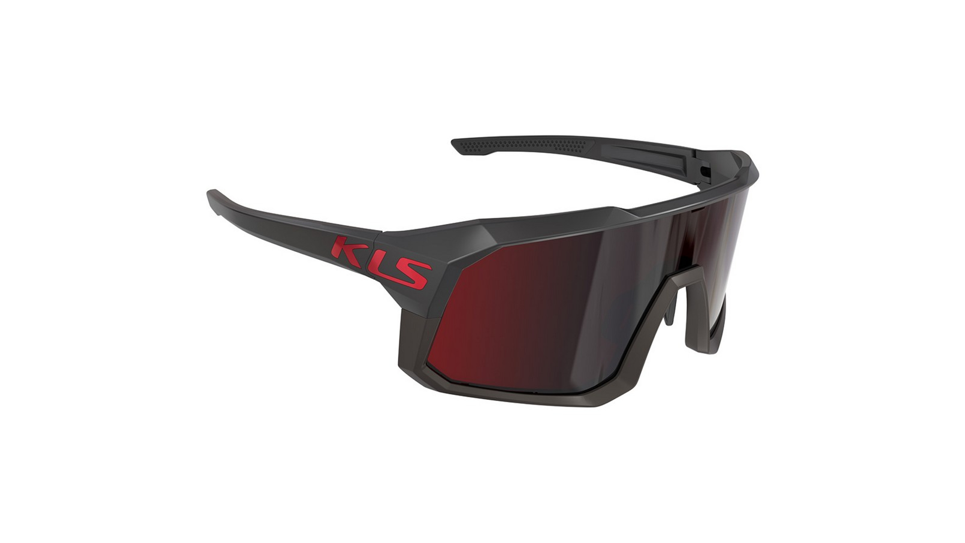 KLS Dice 2 kerékpáros szemüveg, Black/ Red Revo + Transparent