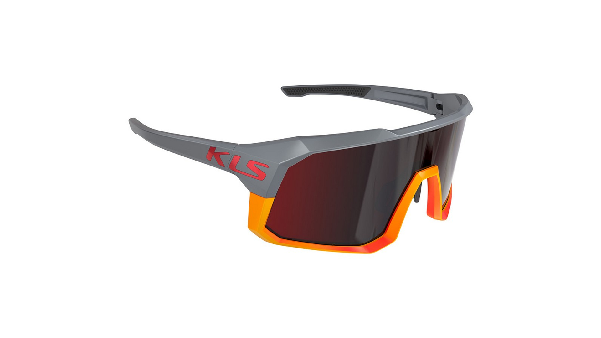 KLS Dice 2 kerékpáros szemüveg, Grey Orange/ Red Revo + Transparent