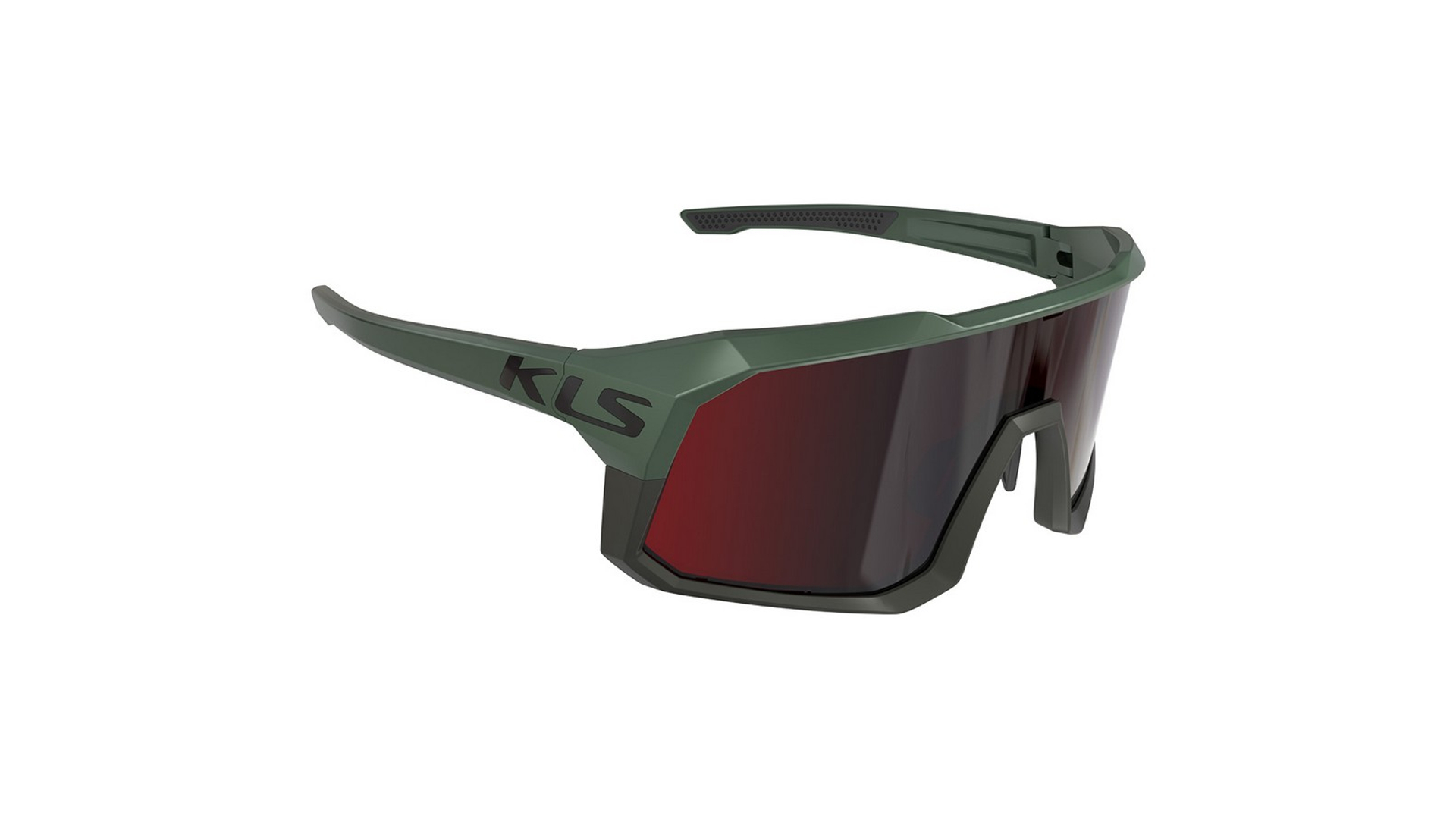 KLS Dice 2 kerékpáros szemüveg, Khaki/ Red Revo + Transparent