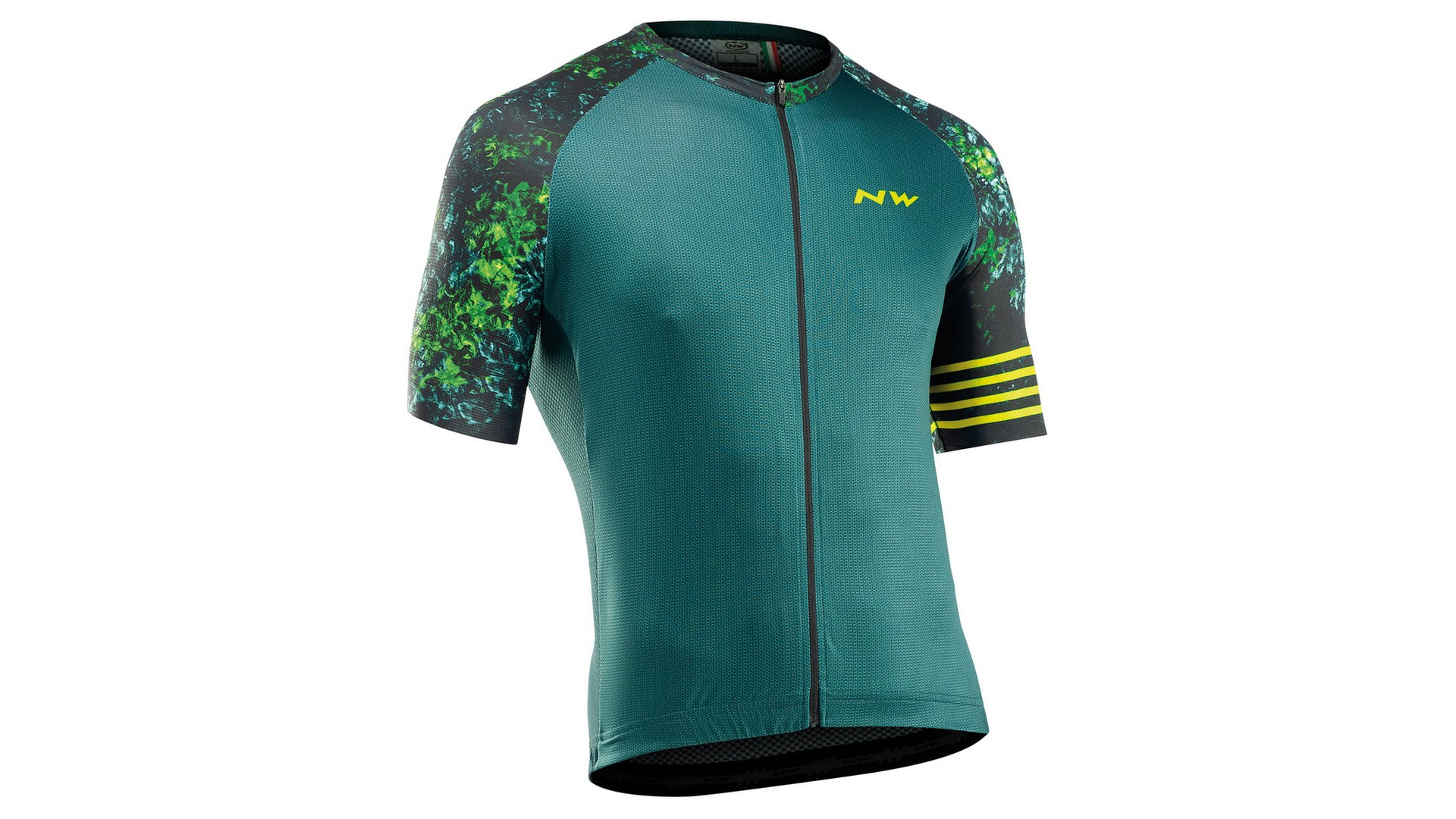 NORTHWAVE Blade rövidujjú mez, fekete/zöld/lime, 3XL