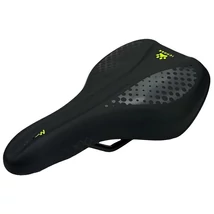 DDK Ichnos Sport gyerek/junior MTB nyereg (12col-24col) memóriahabbal - fekete/neonzöld