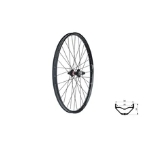 KLS Valor 3 DSC R fűzött hátsó kerék - 27,5col - Shimano 12 Micro Spline - Boost - tárcsafékes - Center Lock - 30mm - fekete