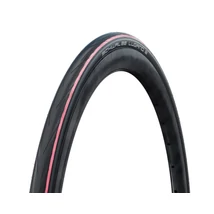 SCHWALBE Lugano II 25-622 (700x25C) Active Line országúti külső gumi (köpeny) defektvédelemmel - fekete/piros