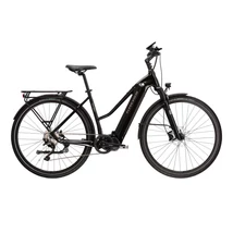 KROSS Trans Hybrid 6.0 D 28col női túra/trekking elektromos kerékpár - black/graphite gloss