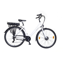 NEUZER Hollandia Basic női trekking elektromos kerékpár, acél, fehér/fekete