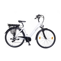NEUZER Hollandia Delux 28" női túra/trekking elektromos kerékpár - középmotor - pedálszenzor - fehér/fekete