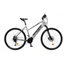 NEUZER Novara 28col cross-trekking elektromos kerékpár - középmotoros - világos szürke/fekete - 21col