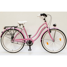 CSEPEL Cruiser 26/18col Neo Női GR 16 női városi kerékpár - 1 seb. kontrás - pink/fehér