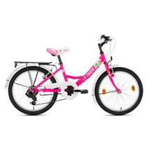 CSEPEL Flora 20col 6SP 2023 gyerek kerékpár - neonpink - virágmintás