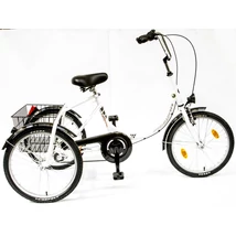 CSEPEL 3 Camping háromkerekű kerékpár / tricikli - 1 sebességes kontrás - fehér