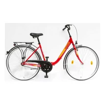 CSEPEL Budapest B 28/19col GR 1-sebességes - kontrás városi kerékpár - piros