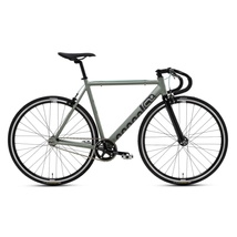 CSEPEL RoyAL Alu 28col városi fixi/single speed kerékpár - alu/karbon - matt keki