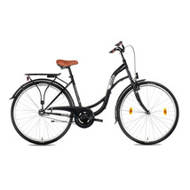 CSEPEL Velence 28/19col GR 1-sebességes - kontrás városi kerékpár - fekete