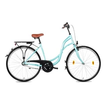 CSEPEL Velence 28col női városi kerékpár - 1-sebességes - kontrás - 19col - türkiz