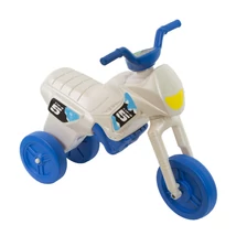 KOLIKEN háromkerekű műanyag kismotor (nyuszimotor) - fehér-kék - M