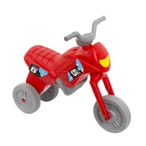 KOLIKEN háromkerekű műanyag kismotor (nyuszimotor) - piros-szürke - M