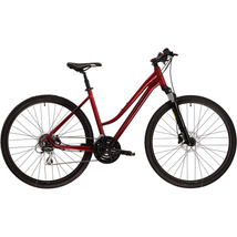 KROSS Evado 4.0 D 2022 28col női cross kerékpár - ruby / black gloss
