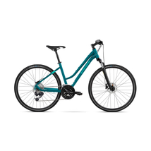 KROSS Evado 5.0 D 2022 28col női cross kerékpár - turquoise / green gloss