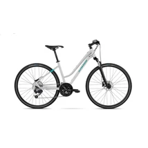 KROSS Evado 7.0 D 2022 női cross kerékpár - white / turquoise gloss
