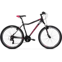 KROSS Lea 1.0 SR 26col női MTB kerékpár - black/raspberry/graphite matt