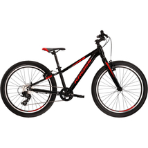 KROSS Level JR 2.0 S 24col MTB XC fiú gyermekkerékpár - black / red gloss