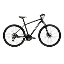 KROSS Evado 4.0 28col férfi cross-trekking kerékpár - black/silver gloss