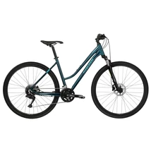 KROSS Evado 5.0 D 28col női cross-trekking kerékpár - turqoise / green / glossy